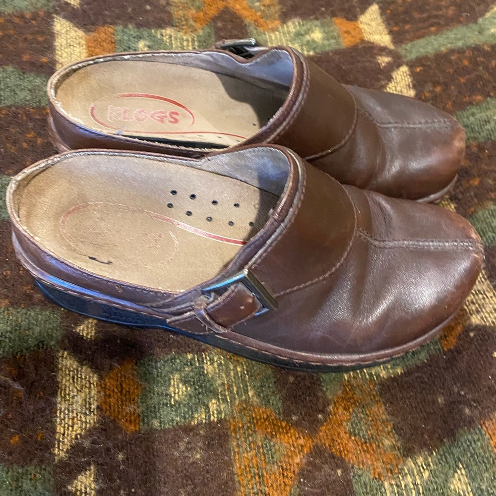 Klogs 7.5 brown used lots lots of life left - Picture 6 of 7